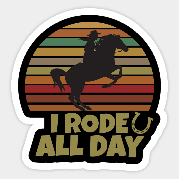 I Rode All Day Sticker by Work Memes
